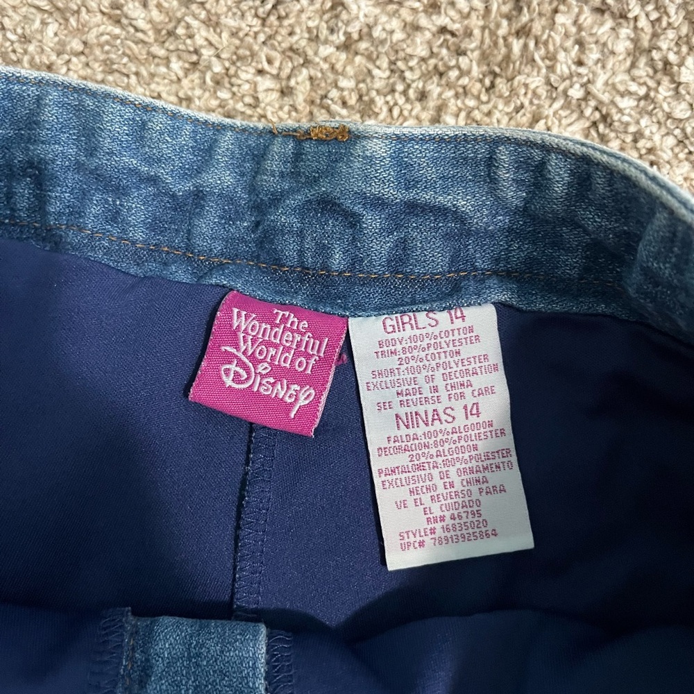 Disney Denim and Ruffle Skirt - Girls Size 14 - Picture 2 of 3